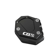 (CB750 logo) Motorcycle Cb750 Hornet Side Stand Extension Pad Kickstand Enlarger Plate compatible with Honda Hornet 750 Cb 750 2023 2024-yezi