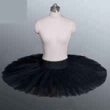 (Black, L) Professional Platter Tutu Black White Red Ballet Dance Costume compatible with Women Tutu Ballet Adult Ballet Da-Good