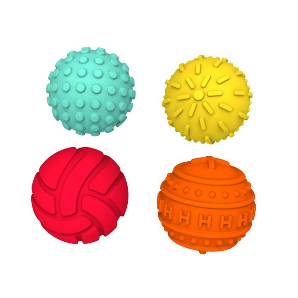 (B) 4/6Pcs Magnetic Silicone Stress Relief Balls, Colorful Sensory Toys For Kids Teens Travel 5996097109458