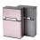 (Gray pink) 2 Aluminum Cigarette Cases, Holds 20 Cigarettes 1