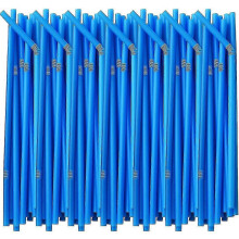 (blue, 500pcs) 100/200/500 Flexible Plastic Drinking Straws, Extra Long Colorful Disposable Bendy Party Fancy Straws gx20241207676