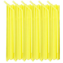 (yellow, 200pcs) 100/200/500 Flexible Plastic Drinking Straws, Extra Long Colorful Disposable Bendy Party Fancy Straws gx20241207676