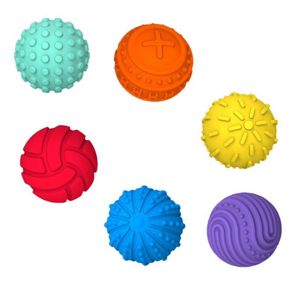 (C) 4/6Pcs Magnetic Silicone Stress Relief Balls, Colorful Sensory Toys For Kids Teens Travel 5996097109465