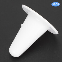 3PCS White Plastic Cow Fake Nipple for Milking Machine, 6x6x6cm