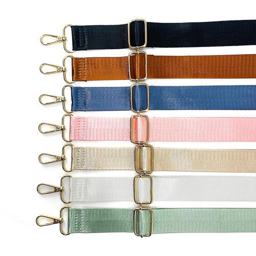 (White Six point webbing) Replacement Handbag Shoulder Strap Shoulder Crossbody Bag Strap compatible with DIY Purse 2