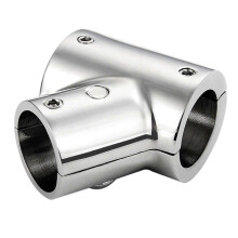 (60 Degree 25mm) Boat Railing Tube 3-Way Tee Connector Hardware