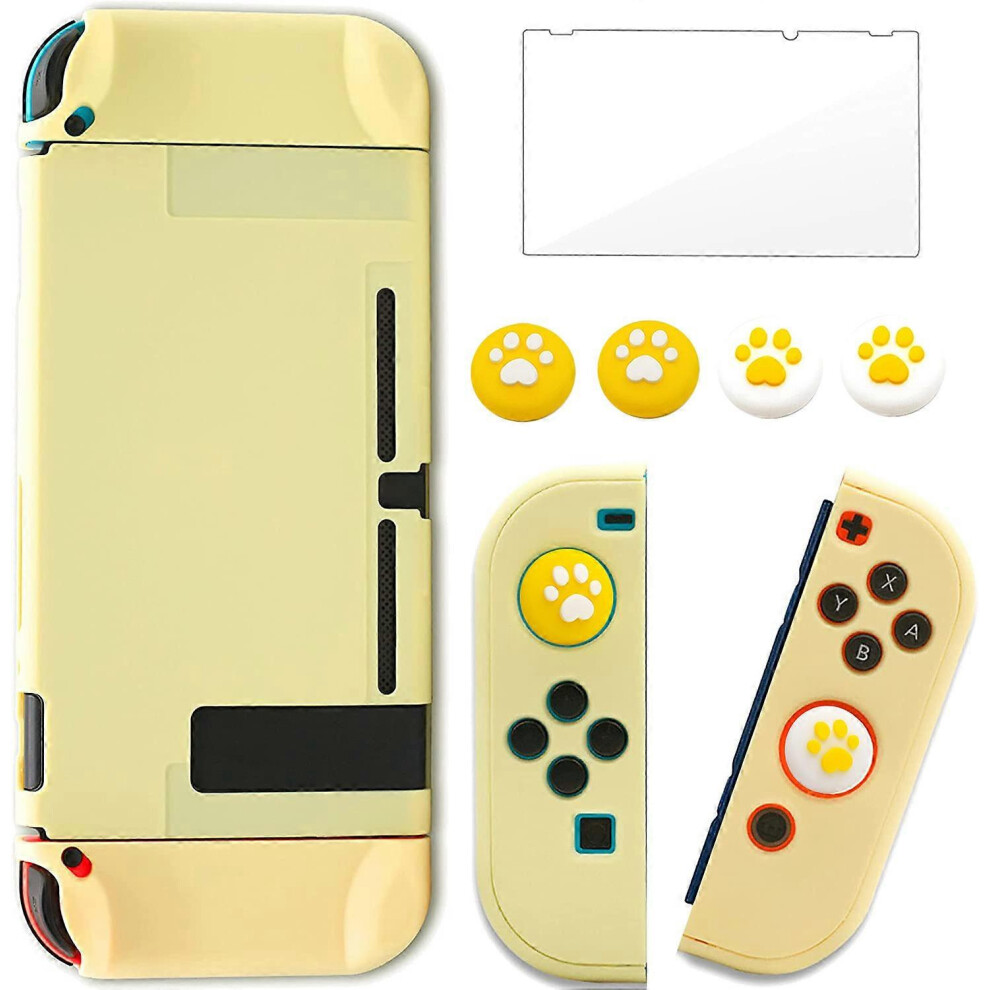 (Yellow) Ns Embossed Sakura Hard Shell Case For Nintendo Switch Yellow 5996097111819