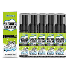 (5PCS) 1-5x white shoe cleaner Sports Shoe Cleaner White Shoes Foam Shoes Cleaning Stain Removal No Damage To The Shoe Upper 100ml