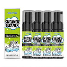 (4PCS) 1-5x white shoe cleaner Sports Shoe Cleaner White Shoes Foam Shoes Cleaning Stain Removal No Damage To The Shoe Upper 100ml