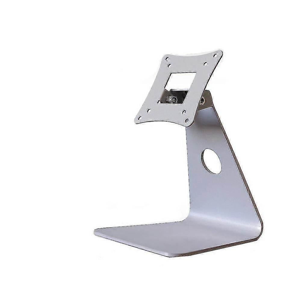 (Silver) Adjustable Steel Monitor Riser With Vesa 75/100Mm Bracket Silver 5996097112298