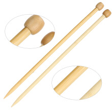 2pcs Wooden Knitting Needles 35cm 10mm Large Point DIY Scarf Sweater