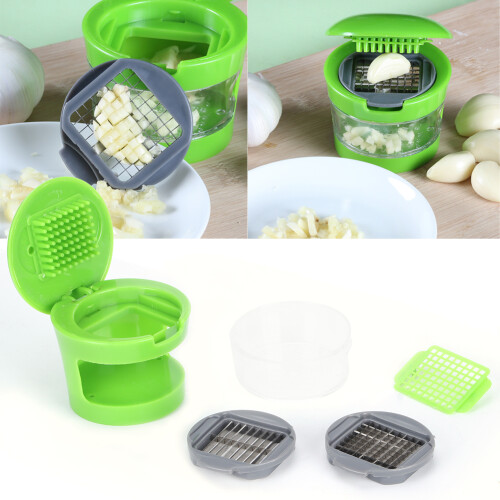 Multifunction Garlic & Vegetable Press Kitchen Chopper for Fruit & Ginger