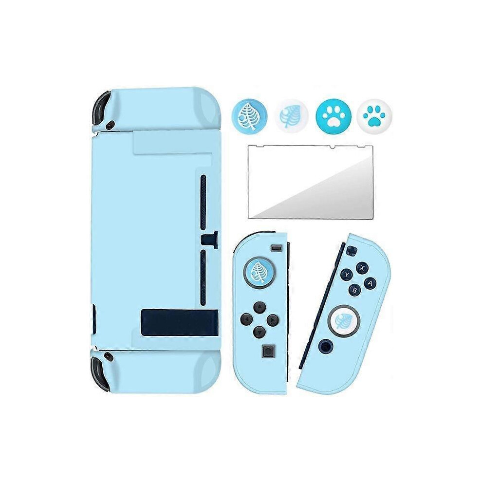 (Blue) Ns Embossed Sakura Hard Shell Case For Nintendo Switch Blue 5996097111710