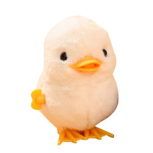 (White jumping duck) Wind-Up Jumping Chicken Duck Toy - Fun Party Favor & Birthday Gift