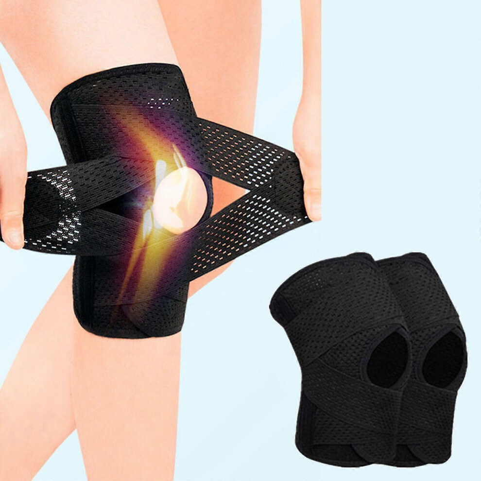 Black (, Xl) Knee Support With Side Stabilizers For Meniscus Tear, Acl, Mcl, Arthritis & Injury Recovery