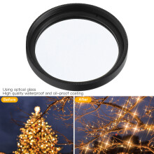 Universal 52mm Star Lens Filter for Camera Enhance Photos Military Coating