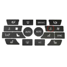 (Not Specified, C 16pcs With OFF) BMW 5/7/X5/C6/F10/F01/F15 AC Button Repair Sticker