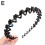 (Black) Fascia per capelli con doppia frangia e forcina 1