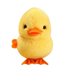 (Yellow jumping duck) Wind-Up Jumping Chicken Duck Toy - Fun Party Favor & Birthday Gift