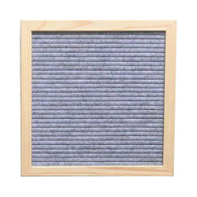 (Multicolor Grey) Tableau d'affichage carré en feutre fait main, 460 lettres, avec support