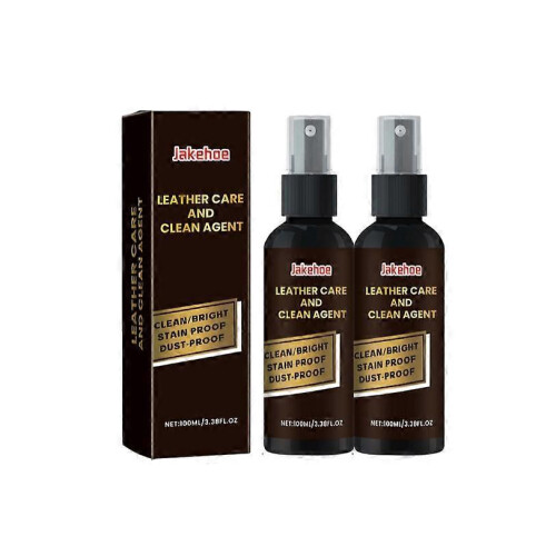 (2PCS)1-5x Professional Leather Jacket , Sofa Cleaner - Stain Remover with Advanced Formula, Easy Spray Application, 100ml for All Leather Types