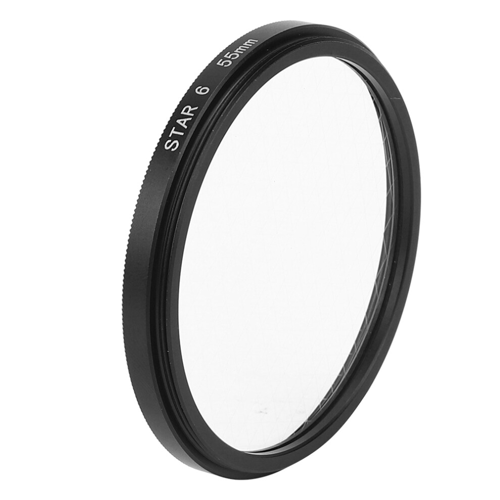 55Mm Star Lens Filter For Camera Lens, Optical Glass & Aluminum 4651392394206