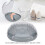 Portable Gray Orthodontic Retainer Case, Waterproof PP Material 3
