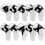 (White-Black)10pcs Leather Golf Iron Head Covers Set 1