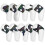 (White)10pcs Leather Golf Iron Head Covers Set 1