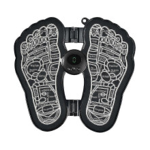 (black)Electric Ems Foot Massager Leg Reshaping Pad Feet Muscle Stimulator Mat Stock - Ri