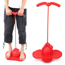 Children's Jumping Space Ball Set with Inflator, 38x26cm, Red or Blue