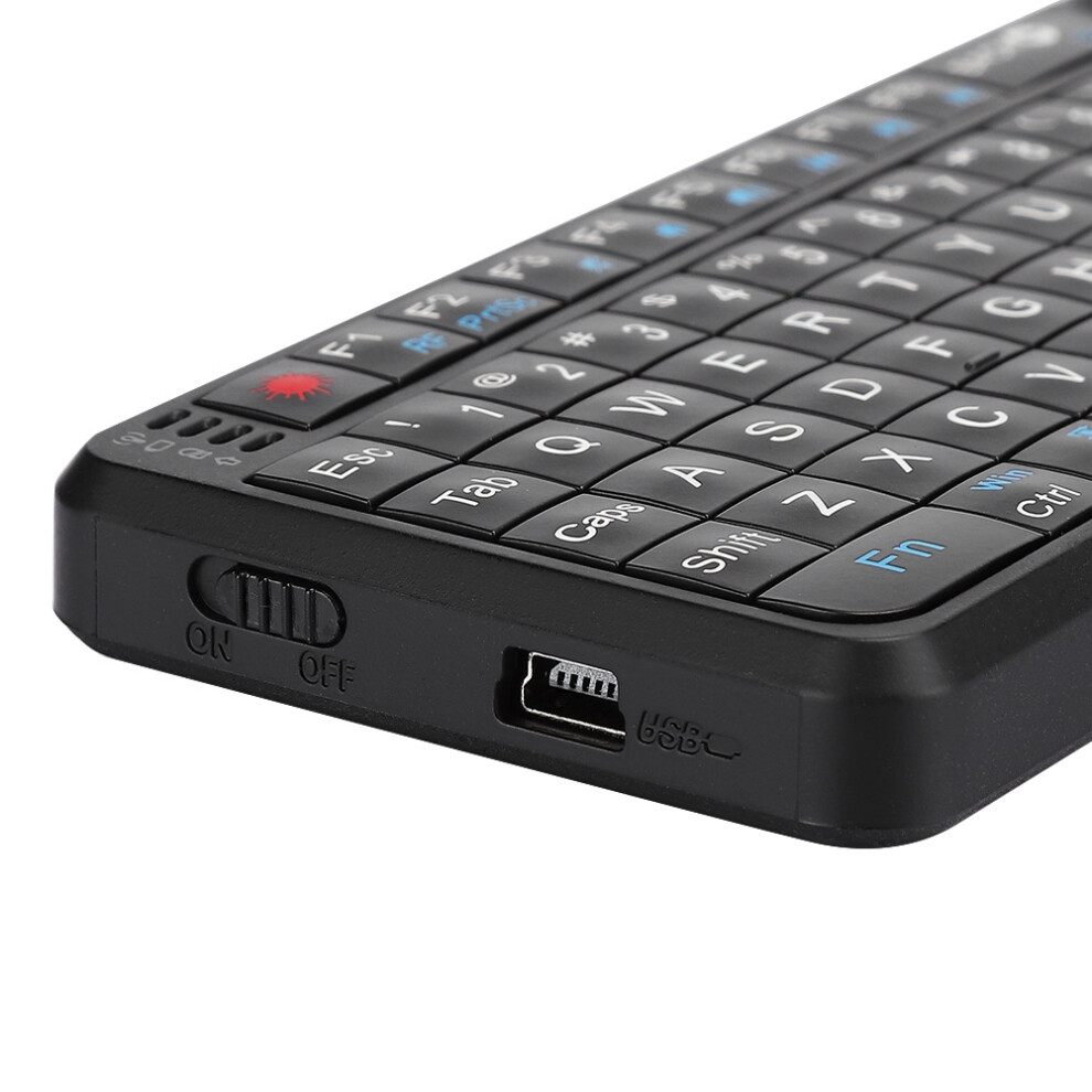 Mini Wireless Keyboard Ukb-100-Rf, Ultra Thin, Backlit, 2.4G Black 9341392133978