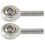 SAL8T/K 2Pcs Galvanized Joint Bearings 8mm Threaded Rod End 16