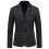 (2XL,Black)Men's Suit Jacket Slim Sports Solid Color Suit Jacket 1