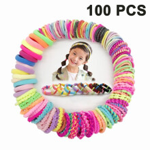Elásticos de cabelo confortáveis e macios, seguros e suaves, que não danificam os fios, ideais para bebês, crianças, meninas e mulheres