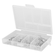 Earring Making Kit with Round Beads & Hooks, Metal, Multiple Colors