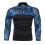 (S,blue)Men's Half Zip Pullover Long Sleeve Camo Army Sweatshirt 1