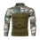 (XL, dark green) Men's Half Zip Pullover Long Sleeve Camo Army Sweatshirt 1