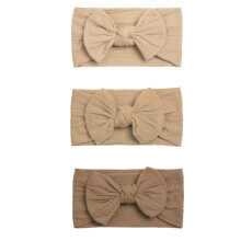 Handgemaakte haaraccessoires voor baby meisjes, elastische haarbanden voor peuters met strikjes, superrekbare zachte nylon hoofdband, lichtgewicht en