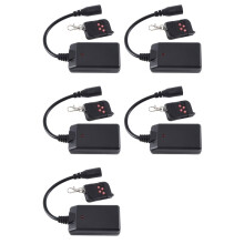 5X Tragbarer 3-Pin-XLR-Funkfernbedienungsempfänger für Rauchnebelmaschine, DJ-Bühnenempfänger, Nebelgerät, 400 W, 900 W, 1500 W