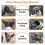 (gray m) Breathable Anti-Biting Chewing Licking Pet Muzzle Dog Muzzle Anti-lick 3