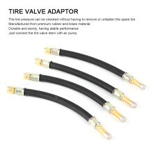 Vehicle Tire Valve Extension 4 Pack Flexible Inflatable Hose 190mm Universal