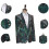 (L)Men's Peacock Printed Blazer Floral Suit Jacket 2