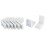40 Pcs Metal Plastic L Shaped Angle Bracket, L Shape Cover Right Angle Corner Brace - DD 5