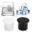 2Pcs Silicone Animal Shape Ice Cube Molds Penguin & Bear, 7x5.5cm 1