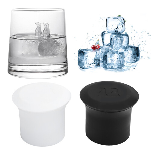 2Pcs Silicone Animal Shape Ice Cube Molds Penguin & Bear, 7x5.5cm