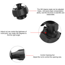 2Pcs 360 Rotating Car DVR Holder, Adjustable Bicycle Mount, POM Material