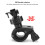 2Pcs 360 Rotating Car DVR Holder, Adjustable Bicycle Mount, POM Material 8
