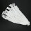 6PCS White Cotton Billiards Net Pockets for Table - 34cm 12