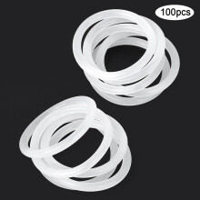 100Pcs White Silicone O Rings 32x3mm High Temp Waterproof Sealing Washers
